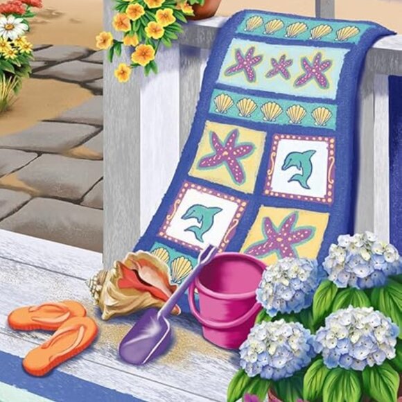 New sealed Ravensburger 300 pcs Large Format Puzzle-Seaside Sunshine - Picture 3 of 13